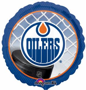 Edmonton Oilers NHL 18 Inch Round Foil Balloon