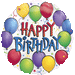 Anagram Balloon Fun Birthday 18-Inch Round Foil Balloon