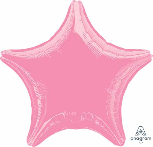 19-Inch Metallic Pink Star Foil Balloon