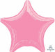 19-Inch Metallic Pink Star Foil Balloon