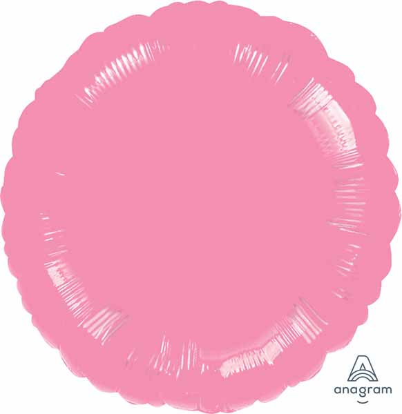 18 Inch Metallic Pink Round Foil Balloon