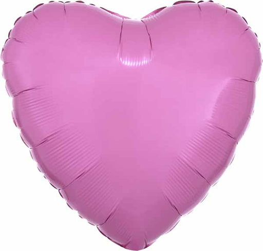 18-Inch Metallic Pink Heart Foil Balloon