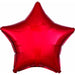 19 Inch Metallic Red Star Foil Balloon