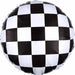 Checkerboard 18-Inch Round Foil Balloon