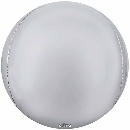 Prima Silver 40-Inch Sphere Balloon, 1 Count