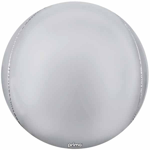 Prima Silver 40-Inch Sphere Balloon, 1 Count