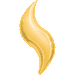 28-Inch Gold Curve Foil Balloon