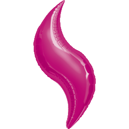 42 Inch Fuchsia Curve SuperShape Foil Balloon
