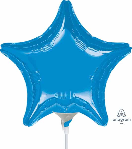 Blue Star Foil Balloon, 4 Inch