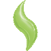 28-Inch Lime Green Curve Foil Balloon