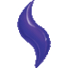 36 Inch Purple Curve Foil Balloon