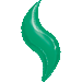 Green 36 Inch Curve Foil Balloon