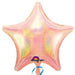 19 Inch Pastel Pink Dazzler Star Foil Balloon