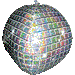 15 Inch Holographic Disco Ball UltraShape Foil Balloon
