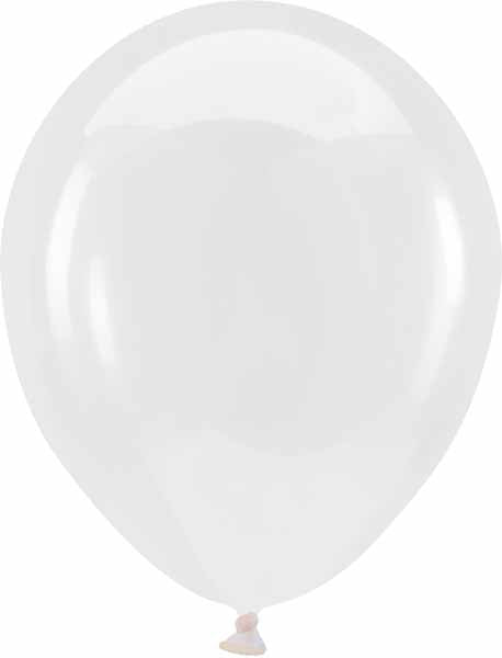 Anagram 18-Inch Crystal Clear Latex Balloons, 50 Count