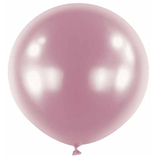 Satin Luxe Pastel Pink 24-Inch Latex Balloons, 4-Pack