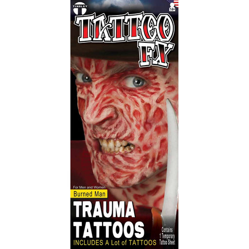 Tinsley Transfers Torched Trauma FX Tattoo
