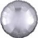 18-Inch Metallic Silver Round Foil Balloon