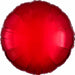 Anagram 18 Inch Metallic Red Round Foil Balloon