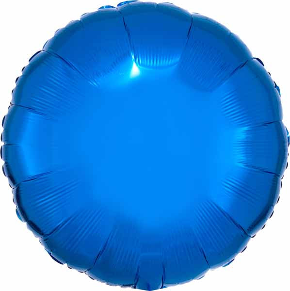 18 Inch Metallic Blue Round Foil Balloon