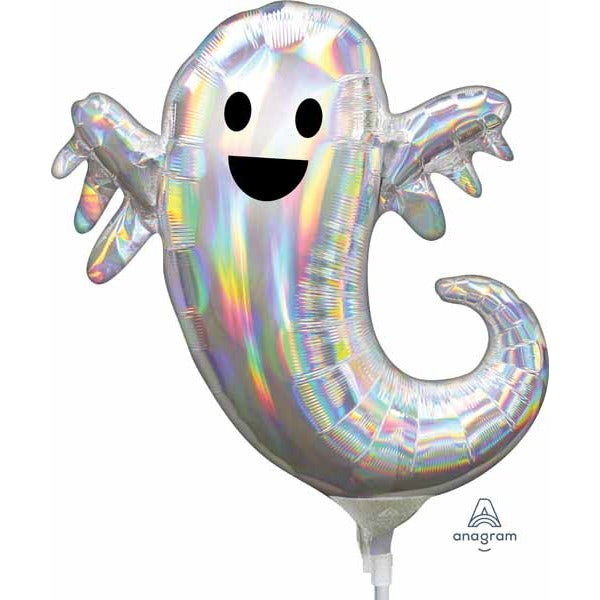 Iridescent Ghost Mini Foil Balloon