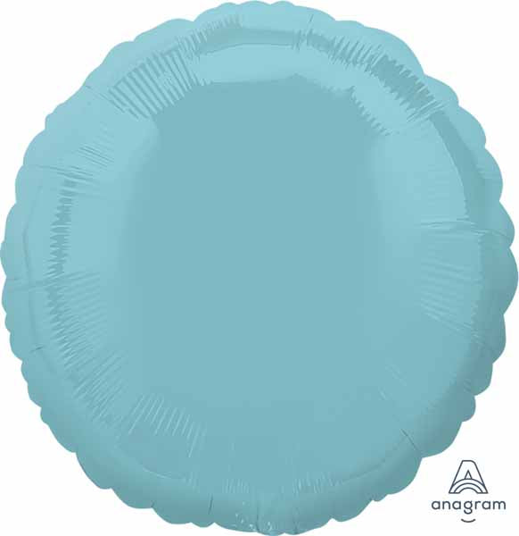 18 Inch Iridescent Pearl Light Blue Round Foil Balloon