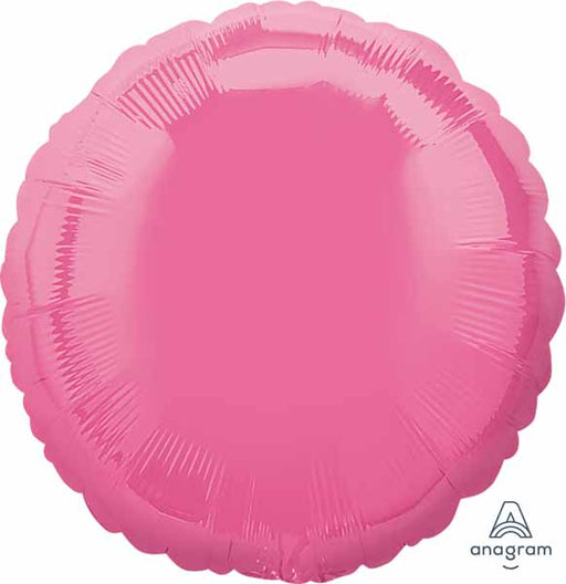18-Inch Rose Pink Round Foil Balloon