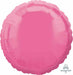 18-Inch Rose Pink Round Foil Balloon