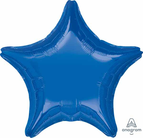 19 Inch Dark Blue Star Foil Balloon