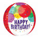 Birthday Balloons 16-Inch Orbz XL Foil Balloon