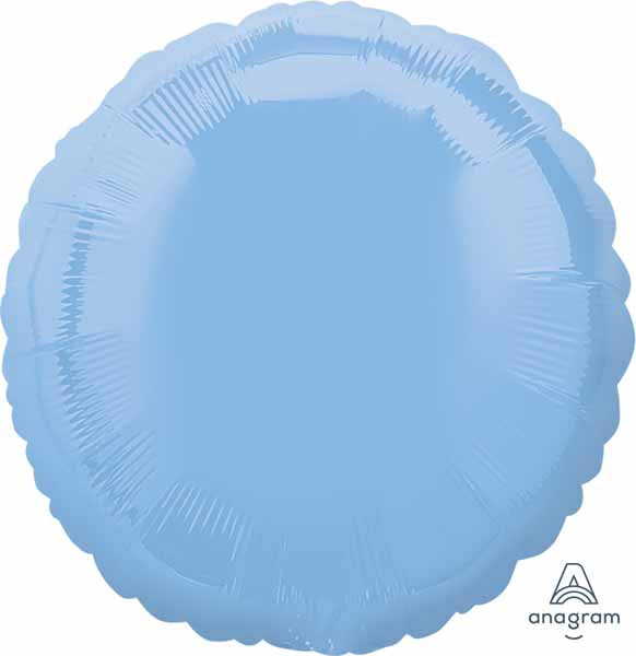 18 Inch Pastel Blue Round Foil Balloon