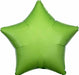 19 Inch Kiwi Green Star Foil Balloon, Flat