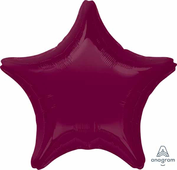 19-Inch Berry Star Foil Balloon