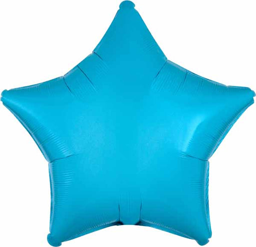 19-Inch Caribbean Blue Star Foil Balloon