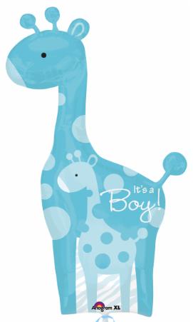 Safari Baby Boy Giraffe 42-Inch Foil Balloon