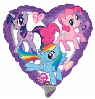 My Little Pony Purple Heart Foil Balloon, 9 Inch