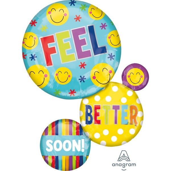Feel Better Soon 28" Shaped Foil Balloon