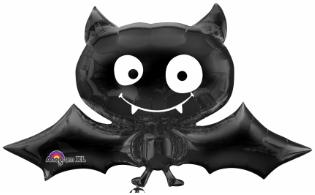 Black Bat 41-Inch Halloween Foil Balloon