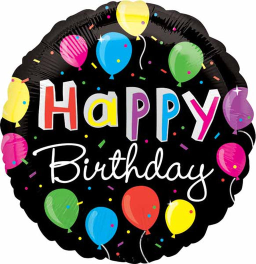 Bright Happy Birthday 18-Inch Foil Balloon