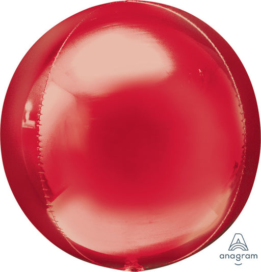 16-Inch Red Orbz Foil Balloon