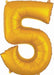 Anagram 34-Inch Gold Number 5 Foil Balloon