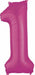 34-Inch Pink Number 1 Foil Balloon
