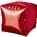 Red Cubez 15 Inch Foil Balloon