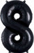 Anagram 34 Inch Black Number 8 Foil Balloon
