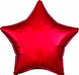 19 Inch Metallic Red Star Foil Balloon