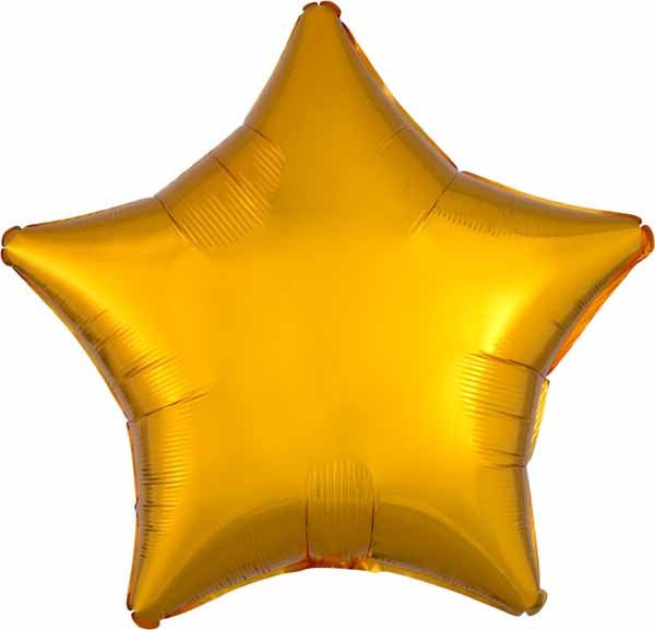 19-Inch Metallic Gold Star Foil Balloon