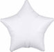 19-Inch Opaque White Star Foil Balloon