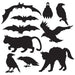 HALLOWEEN 6"-10" SILHOUETTES 10/PKG