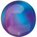 Blue Aura Stardust 16" Orbz Foil Balloon