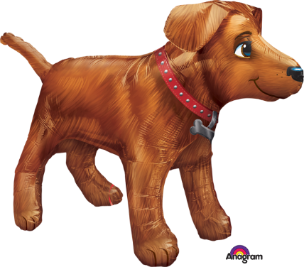 36 Inch Golden Dog Foil Balloon